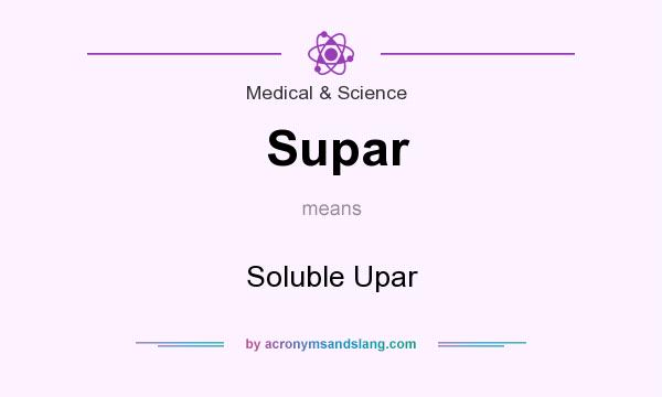 What does Supar mean? It stands for Soluble Upar