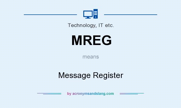 What does MREG mean? It stands for Message Register