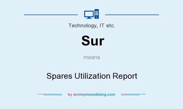 What does Sur mean? It stands for Spares Utilization Report