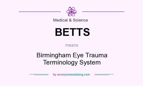 What does BETTS mean? It stands for Birmingham Eye Trauma Terminology System