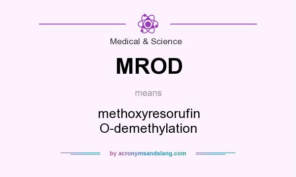 What does MROD mean? It stands for methoxyresorufin O-demethylation