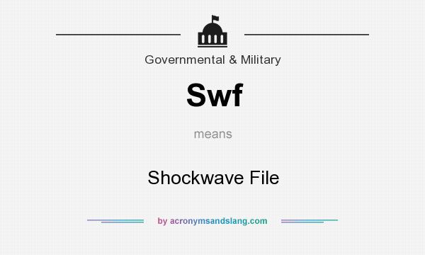 What does Swf mean? It stands for Shockwave File