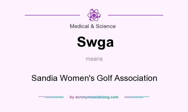 What does Swga mean? It stands for Sandia Women`s Golf Association