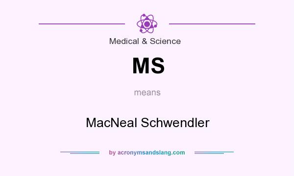 What does MS mean? It stands for MacNeal Schwendler