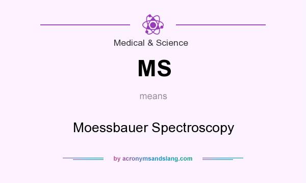 What does MS mean? It stands for Moessbauer Spectroscopy