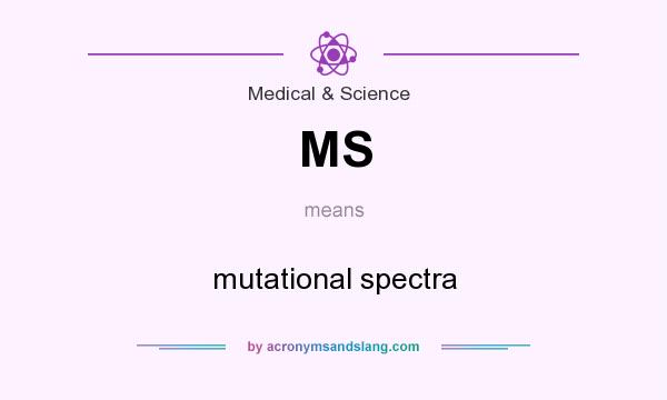 What does MS mean? It stands for mutational spectra