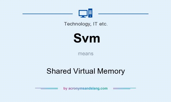 What does Svm mean? It stands for Shared Virtual Memory