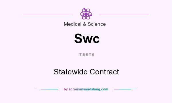 What does Swc mean? It stands for Statewide Contract