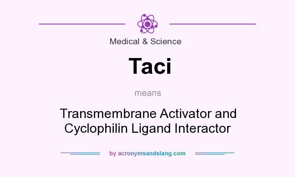 What does Taci mean? It stands for Transmembrane Activator and Cyclophilin Ligand Interactor