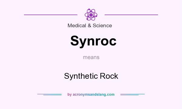 What does Synroc mean? It stands for Synthetic Rock