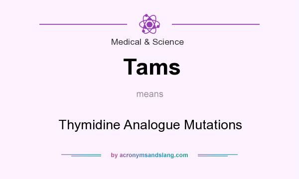 What does Tams mean? It stands for Thymidine Analogue Mutations