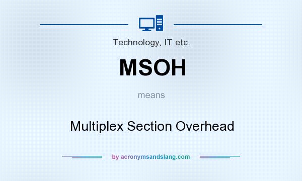 What does MSOH mean? It stands for Multiplex Section Overhead