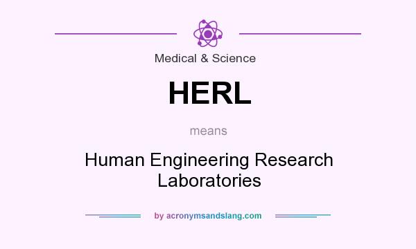 What does HERL mean? It stands for Human Engineering Research Laboratories