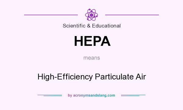 What does HEPA mean? It stands for High-Efficiency Particulate Air