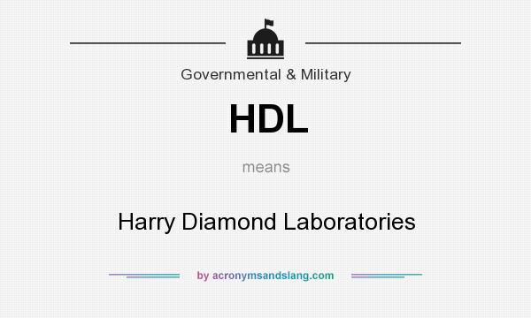 What does HDL mean? It stands for Harry Diamond Laboratories