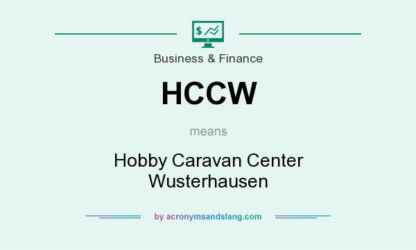 What does HCCW mean? It stands for Hobby Caravan Center Wusterhausen
