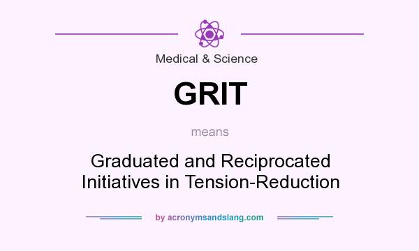 What does GRIT mean? It stands for Graduated and Reciprocated Initiatives in Tension-Reduction