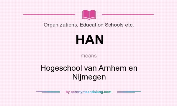 What does HAN mean? It stands for Hogeschool van Arnhem en Nijmegen