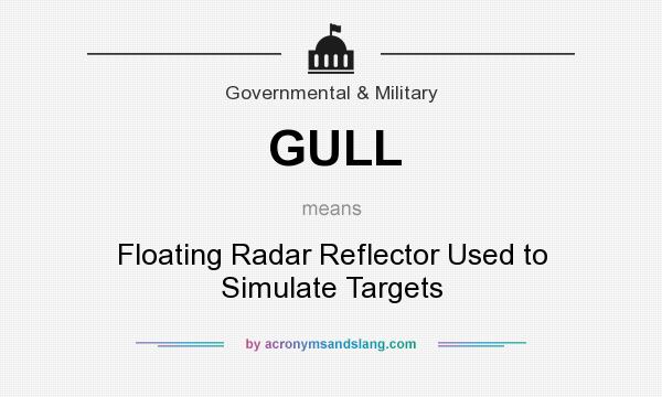 What does GULL mean? It stands for Floating Radar Reflector Used to Simulate Targets