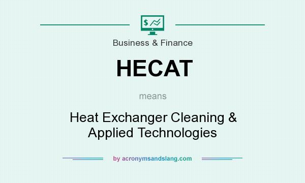 What does HECAT mean? It stands for Heat Exchanger Cleaning & Applied Technologies