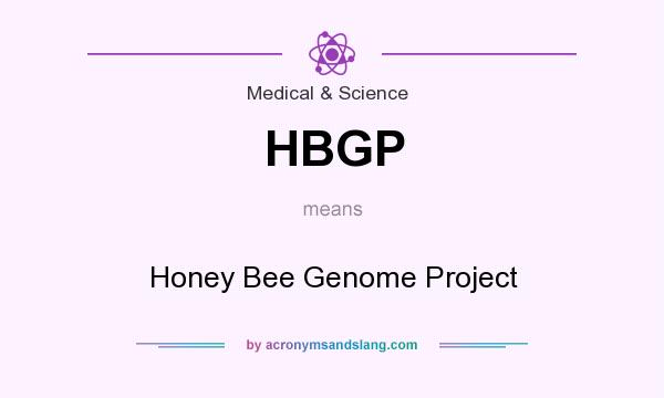 What does HBGP mean? It stands for Honey Bee Genome Project