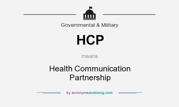 What does HCP mean? It stands for Health Communication Partnership