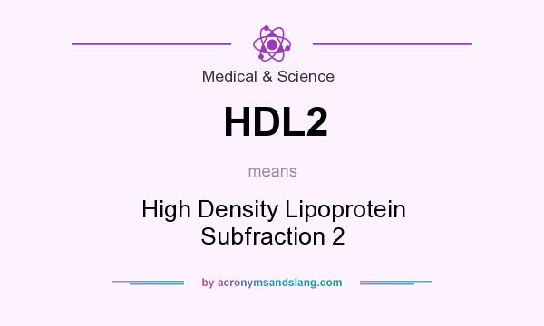 What does HDL2 mean? It stands for High Density Lipoprotein Subfraction 2