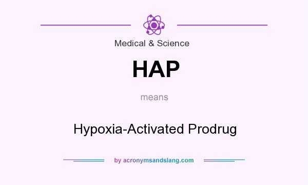 What does HAP mean? It stands for Hypoxia-Activated Prodrug