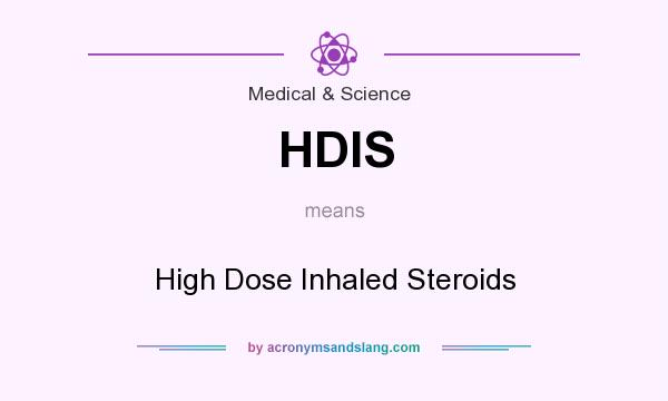 What does HDIS mean? It stands for High Dose Inhaled Steroids