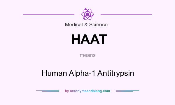 What does HAAT mean? It stands for Human Alpha-1 Antitrypsin