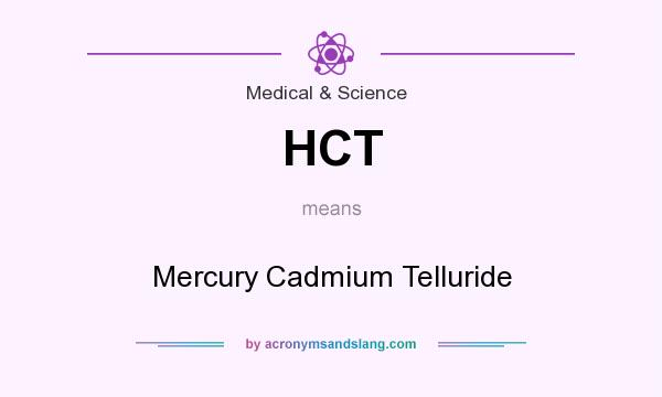 What does HCT mean? It stands for Mercury Cadmium Telluride