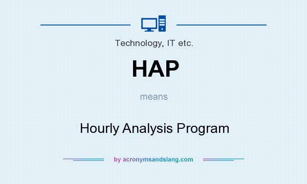 What does HAP mean? It stands for Hourly Analysis Program