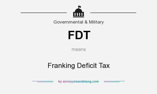 What does FDT mean? It stands for Franking Deficit Tax