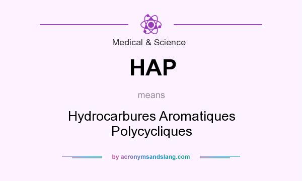 What does HAP mean? It stands for Hydrocarbures Aromatiques Polycycliques