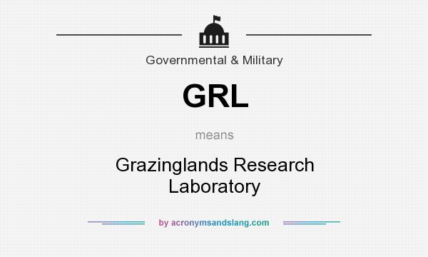What does GRL mean? It stands for Grazinglands Research Laboratory