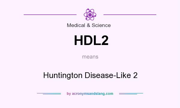 What does HDL2 mean? It stands for Huntington Disease-Like 2
