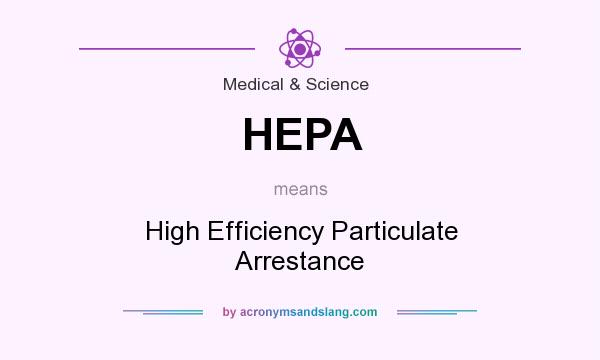 What does HEPA mean? It stands for High Efficiency Particulate Arrestance