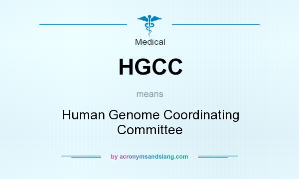 What does HGCC mean? It stands for Human Genome Coordinating Committee