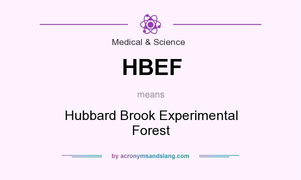 What does HBEF mean? It stands for Hubbard Brook Experimental Forest