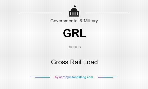 What does GRL mean? It stands for Gross Rail Load