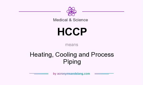 What does HCCP mean? It stands for Heating, Cooling and Process Piping