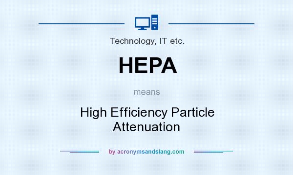 What does HEPA mean? It stands for High Efficiency Particle Attenuation