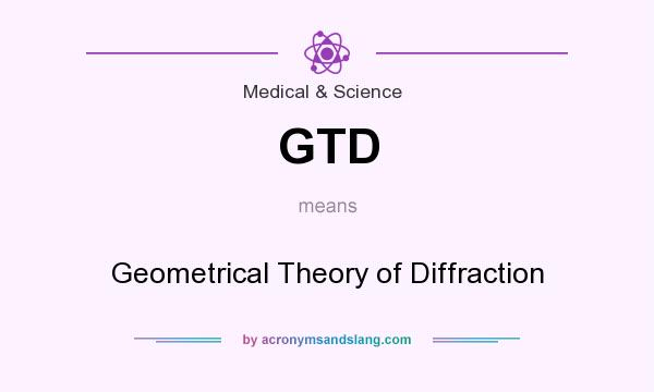 What does GTD mean? It stands for Geometrical Theory of Diffraction