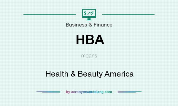 What does HBA mean? It stands for Health & Beauty America