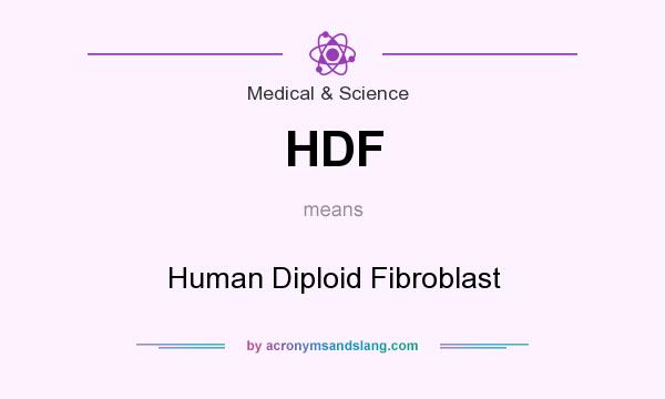What does HDF mean? It stands for Human Diploid Fibroblast