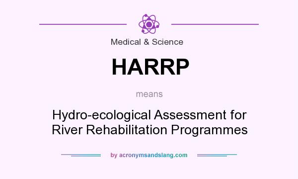 What does HARRP mean? It stands for Hydro-ecological Assessment for River Rehabilitation Programmes