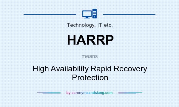 What does HARRP mean? It stands for High Availability Rapid Recovery Protection