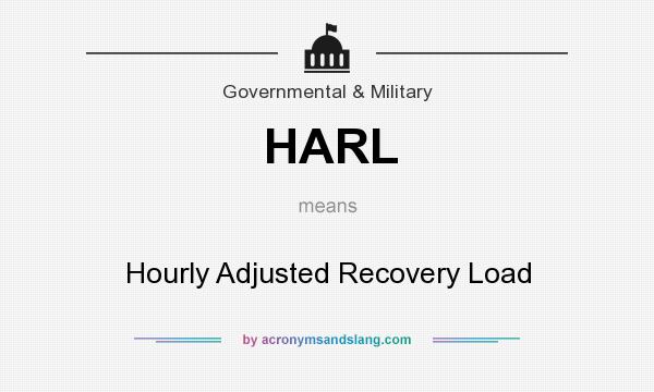 What does HARL mean? It stands for Hourly Adjusted Recovery Load