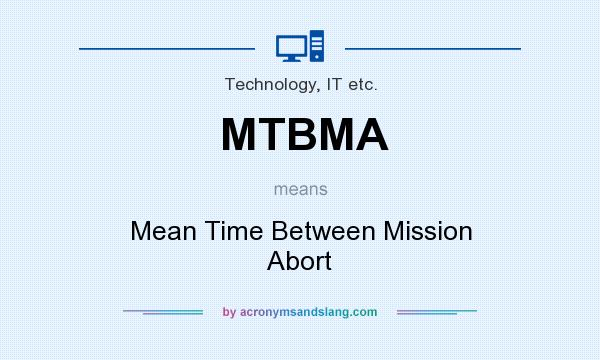 What does MTBMA mean? It stands for Mean Time Between Mission Abort