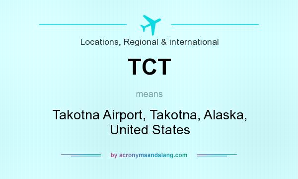 What does TCT mean? It stands for Takotna Airport, Takotna, Alaska, United States